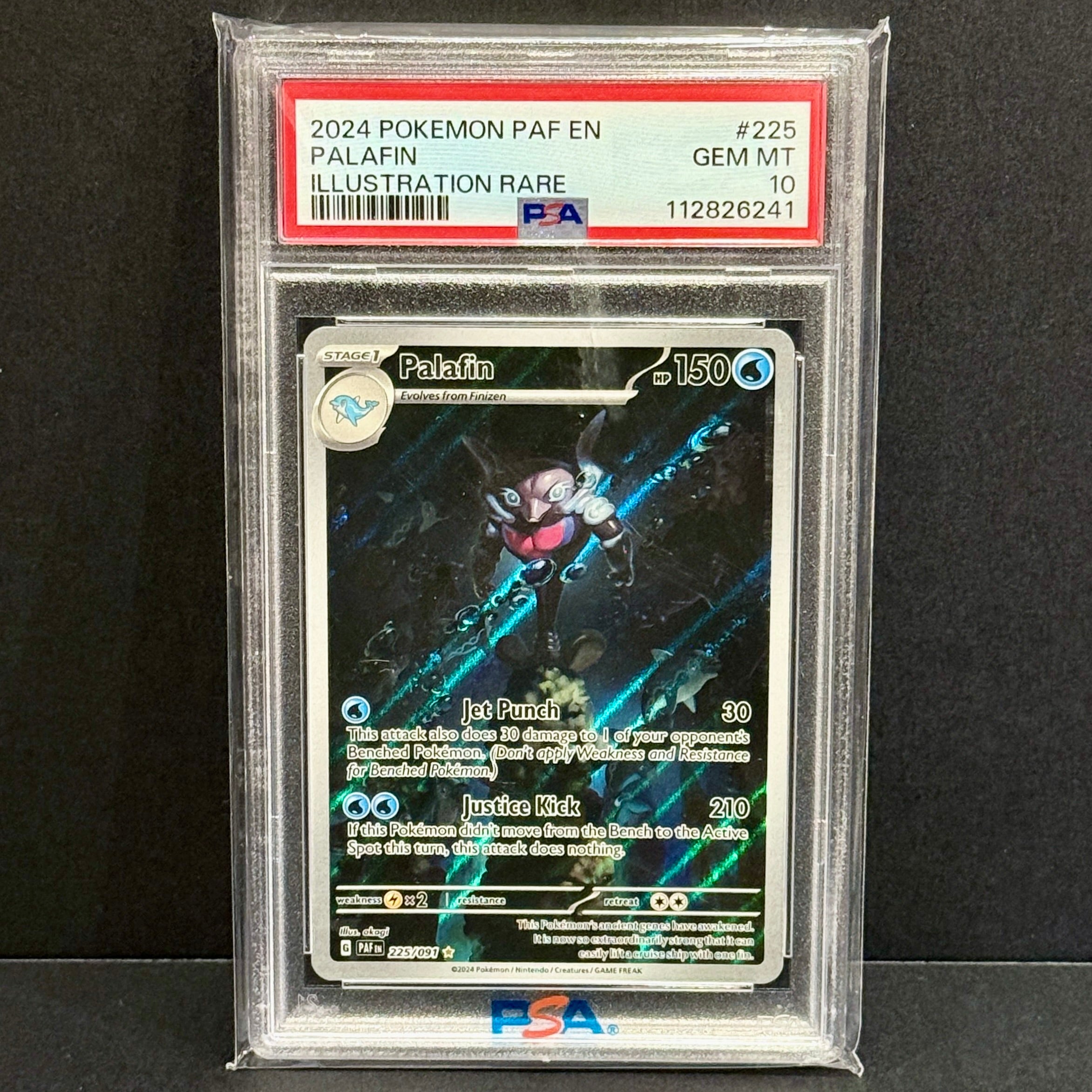 paldean fates rare cards 2024 Pokemon 225/091 Palafin Illustration PSA 10 – Final Form Collectables Whats the best the Deliverytime:5-10 days new-releases-may-2022