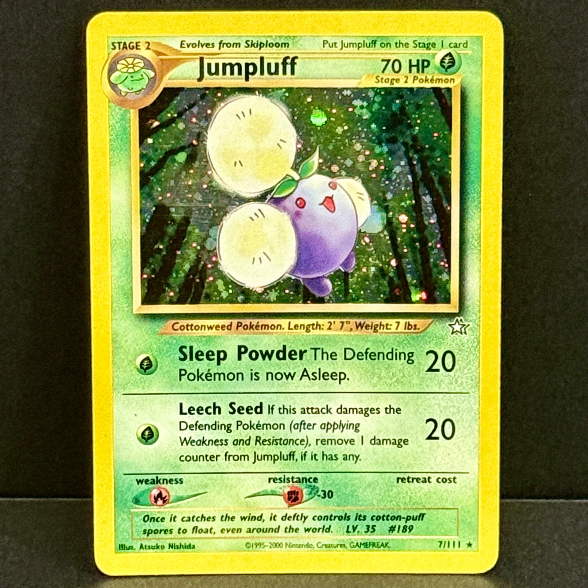 2000 Pokemon Neo Genesis 7/111 Jumpluff Holo Rare – Final Form Collectables