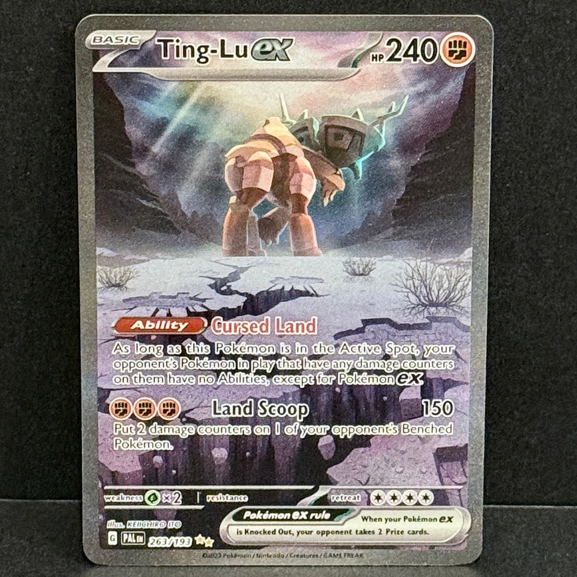 2022 Pokemon Paldea Evolved 263/193 Ting-Lu EX Special Illustration Rare