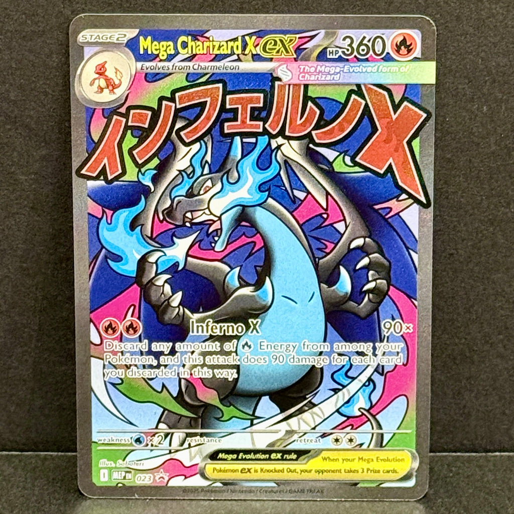 2025 Pokemon Mega Evolution Promos 023 Mega Charizard X EX Promo