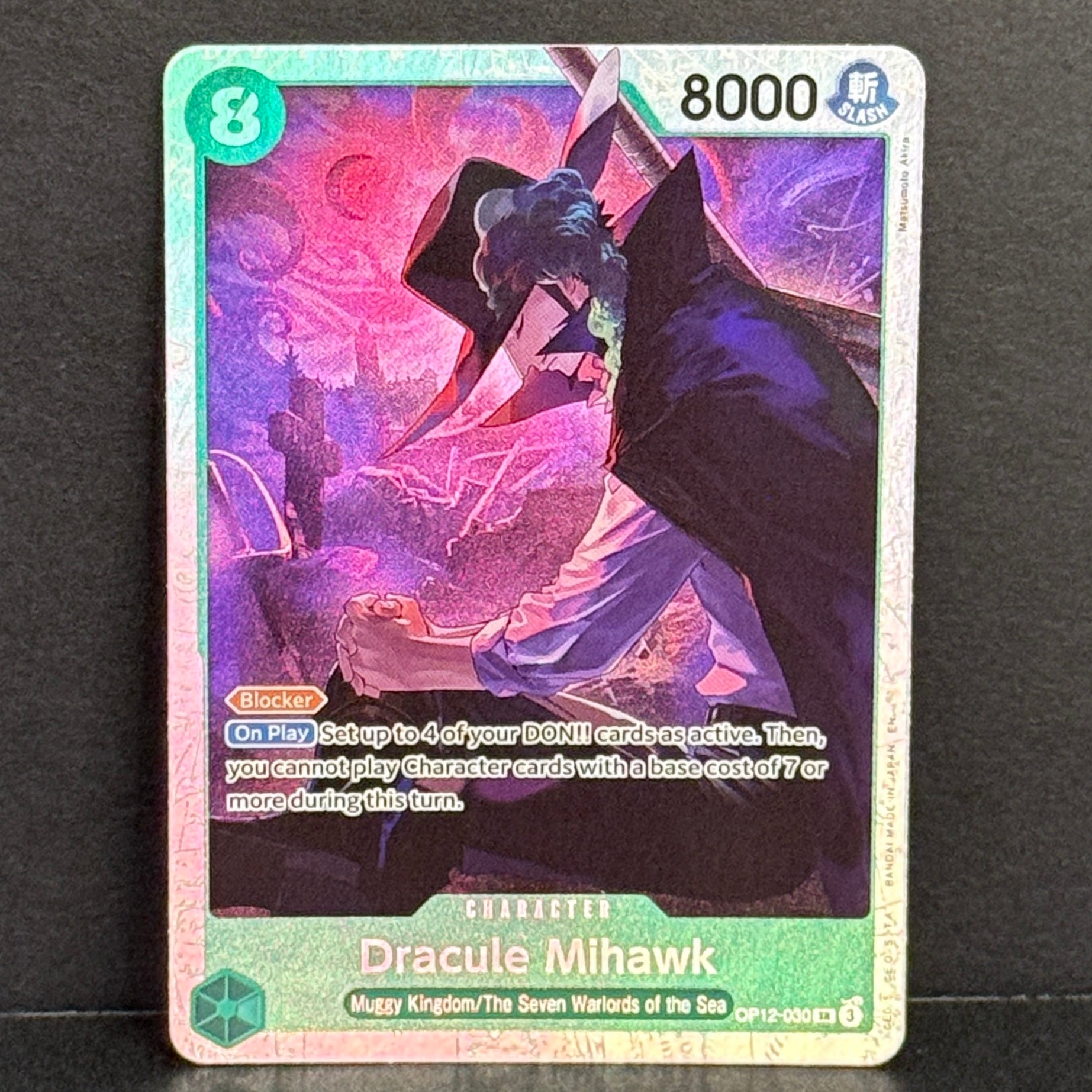 One Piece TCG Legacy of the Master OP12-030 Dracule Mihawk SR
