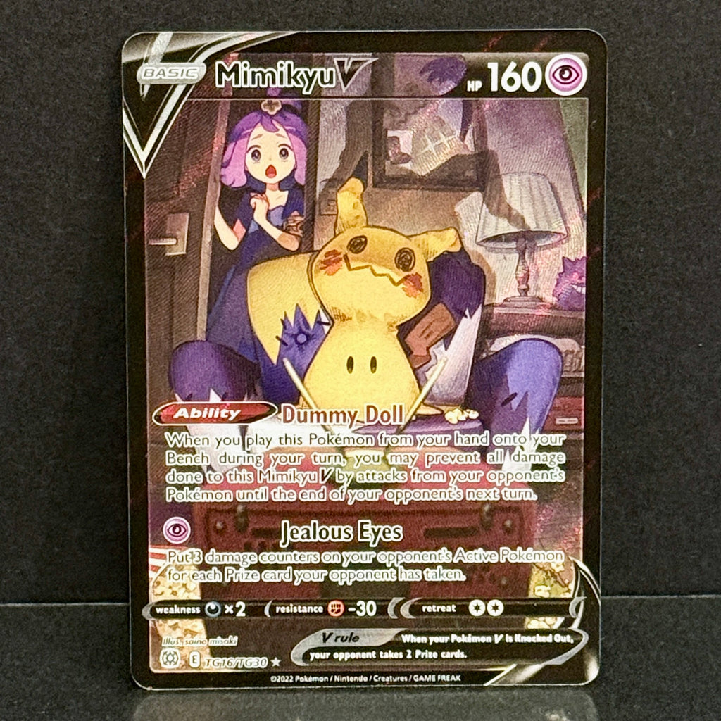 2022 Pokemon Brilliant Stars Trainer Gallery TG16/TG30 Mimikyu V Ultra Rare