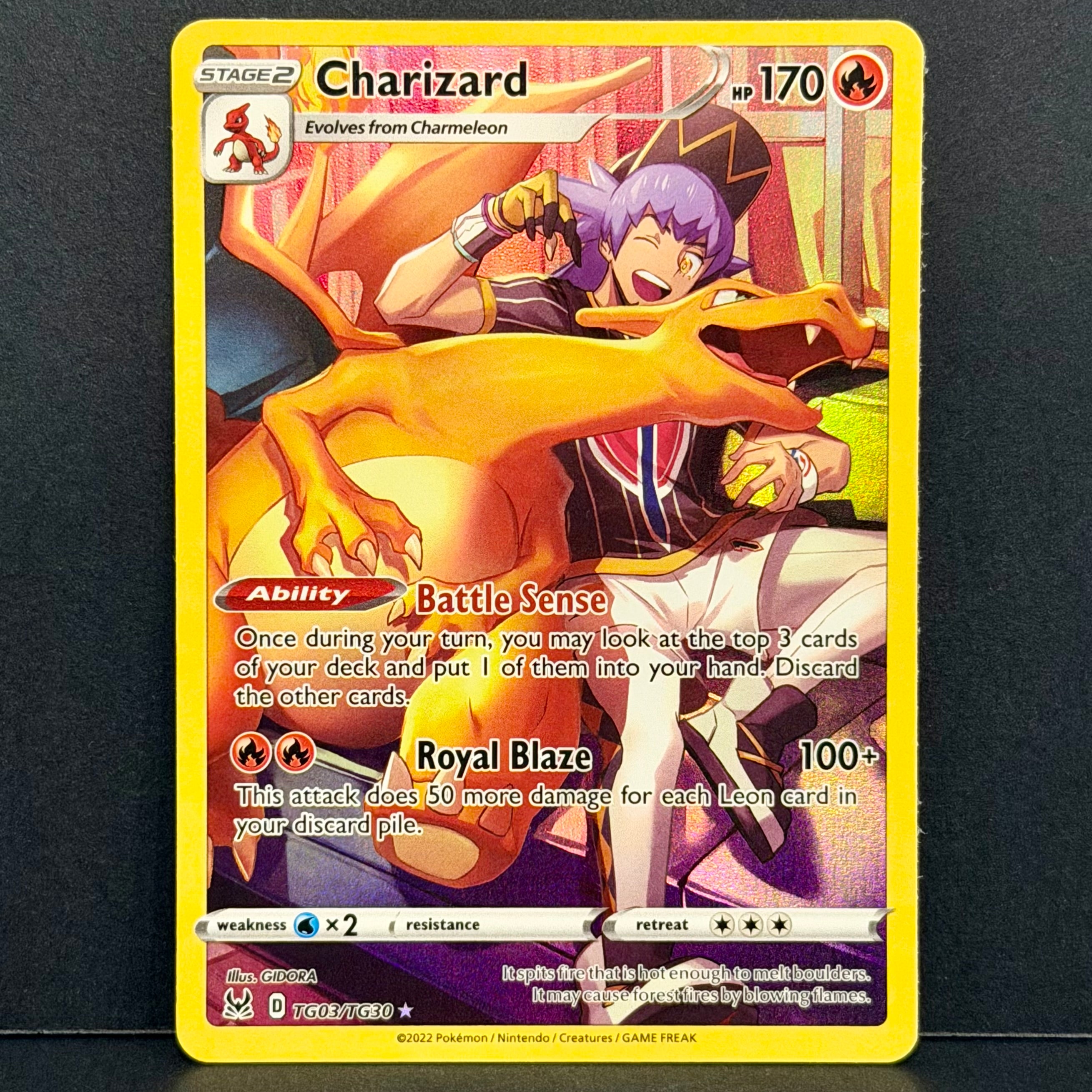 2022 Pokemon Lost Origin Trainer Gallery TG03/TG30 Charizard Ultra Rare