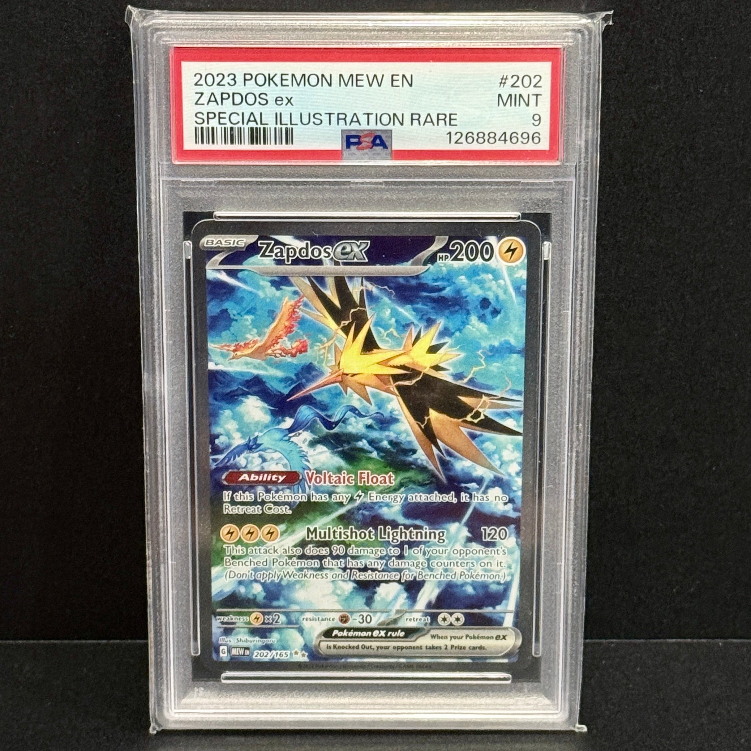 2023 Pokemon SV 151 202/165 Zapdos EX Special Illustration Rare PSA 9
