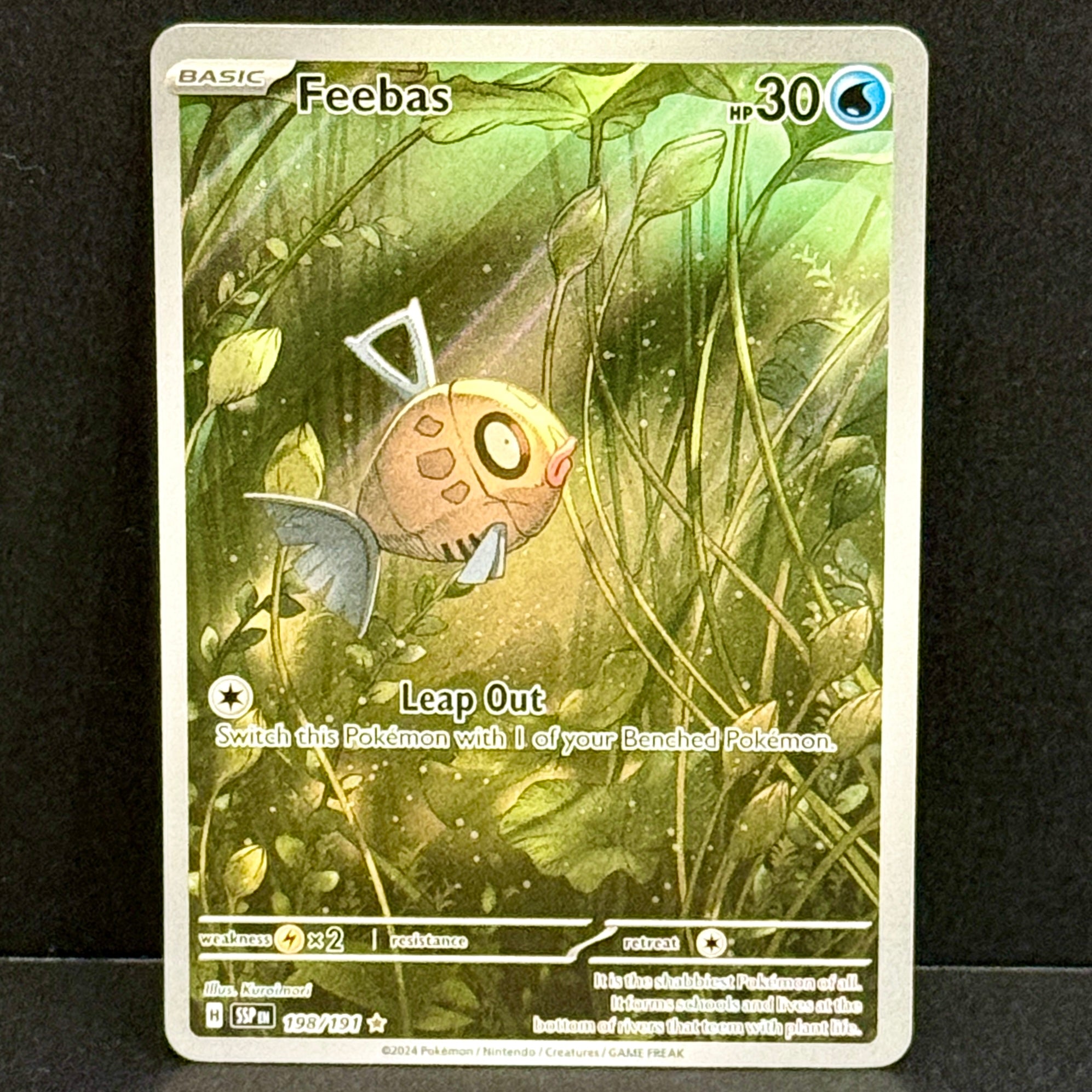 2024 Pokemon Surging Sparks 198/191 Feebas Illustration Rare