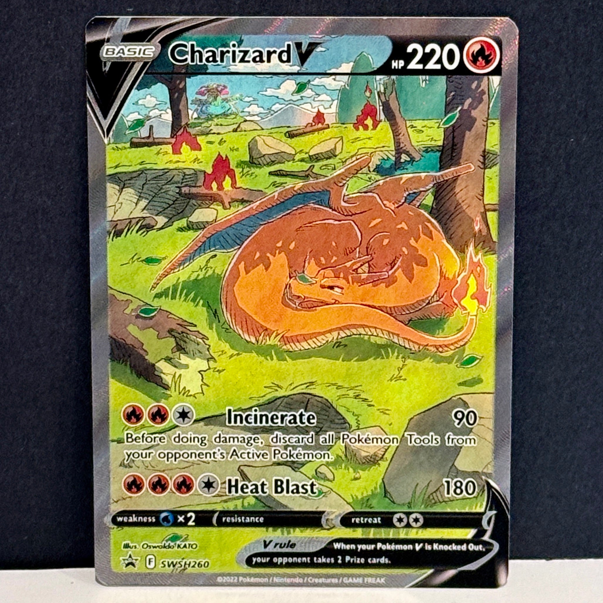 2022 Pokemon Sword & Shield Promo SWSH260 Charizard V Promo