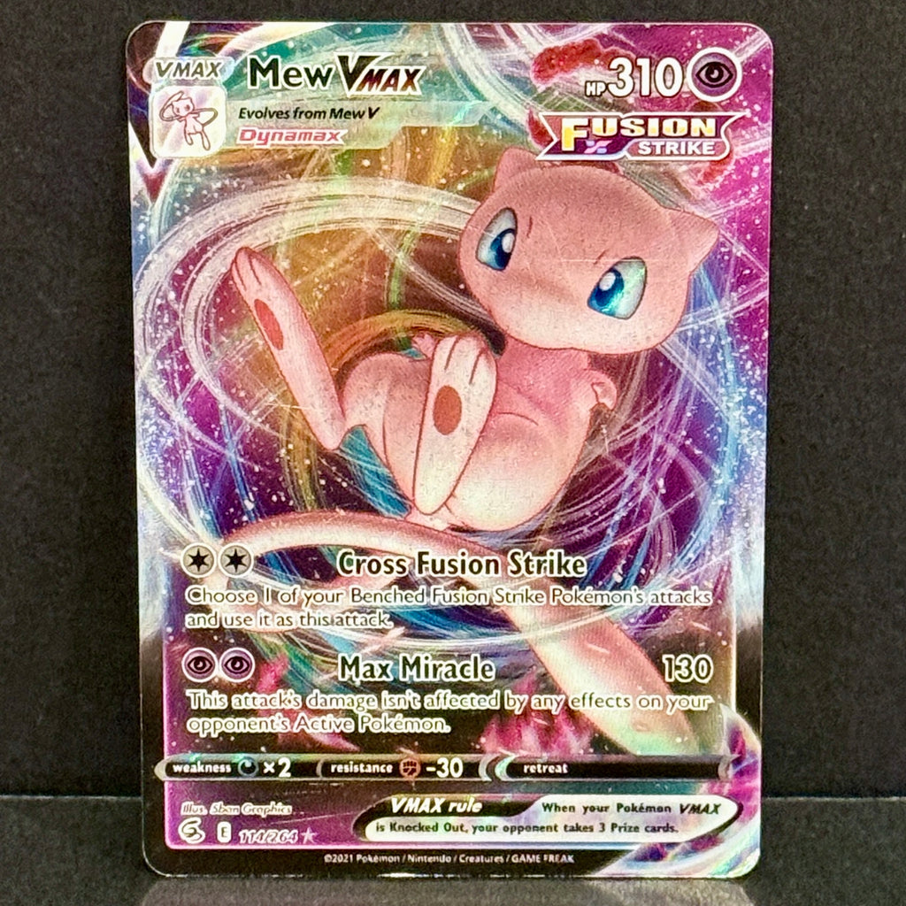 2021 Pokemon Fusion Strike 114/264 Mew VMAX Ultra Rare