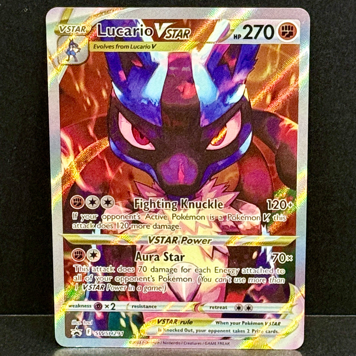 2023 Pokemon Sword Shield Promo SWSH291 Lucario VSTAR Promo