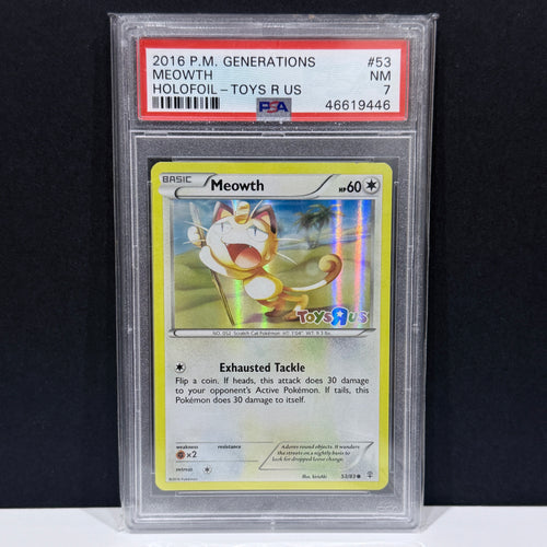 2016 Pokemon Toys R Us Promo 053/083 Meowth Promo PSA 7 – Final Form  Collectables