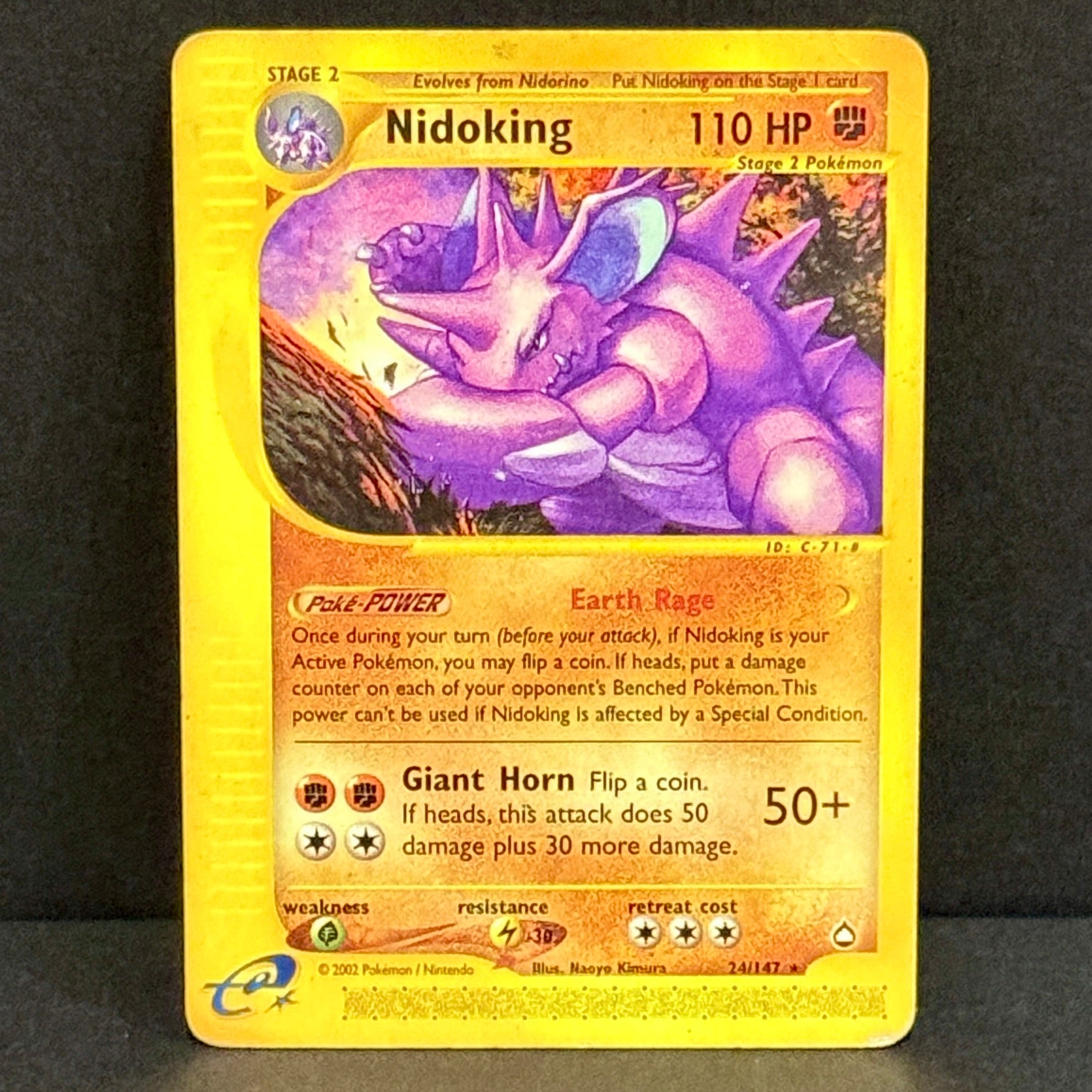 1998 Pokemon Aquapolis 24/147 Nidoking Rare