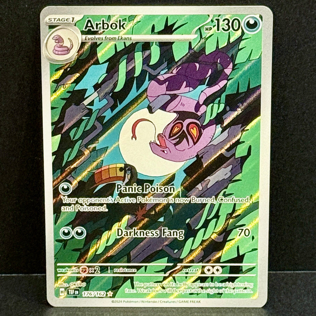 2024 Pokemon Temporal Forces 176/162 Arbok Illustration Rare