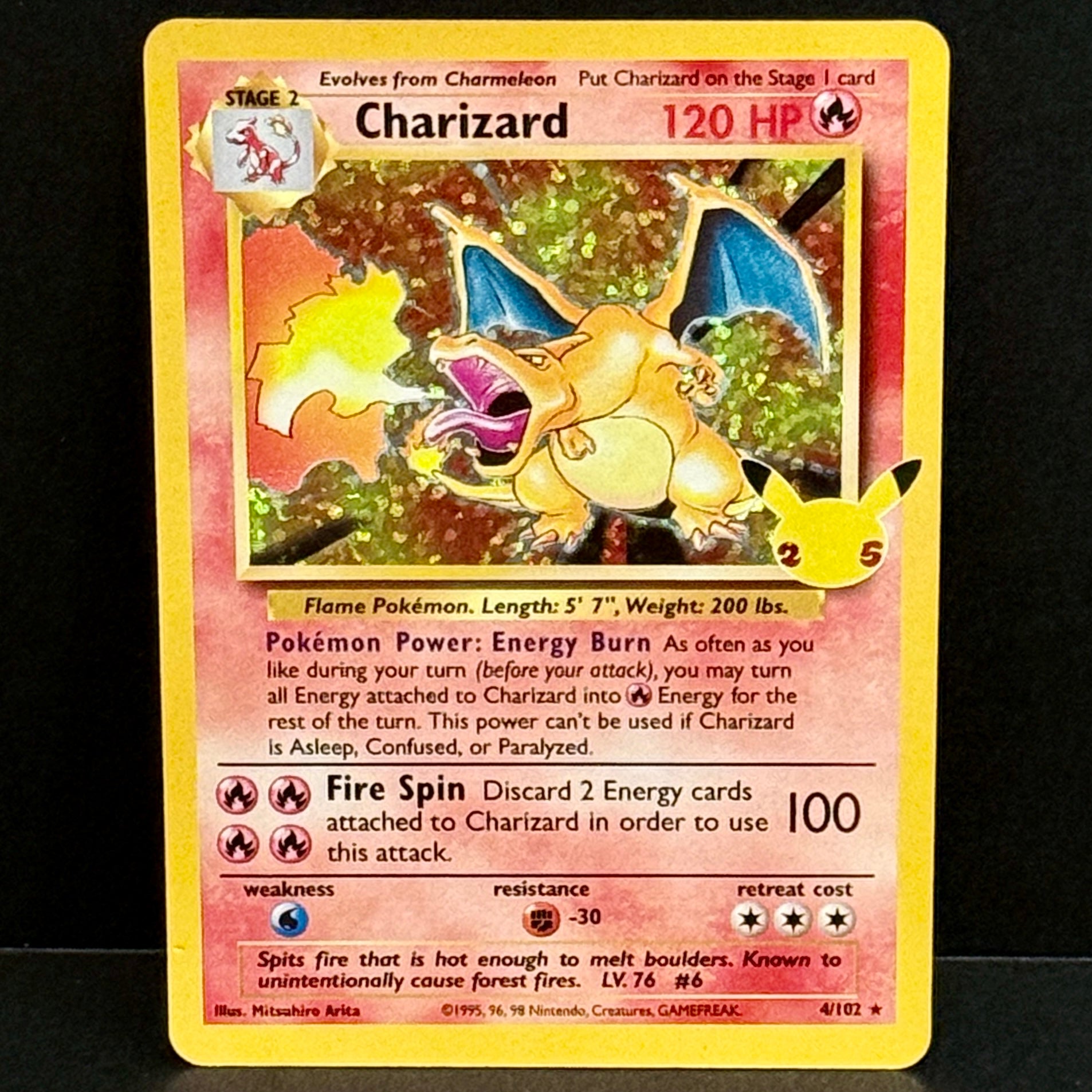 2021 Pokemon Celebrations: Classic Collection 4/102 Charizard Holo Rare