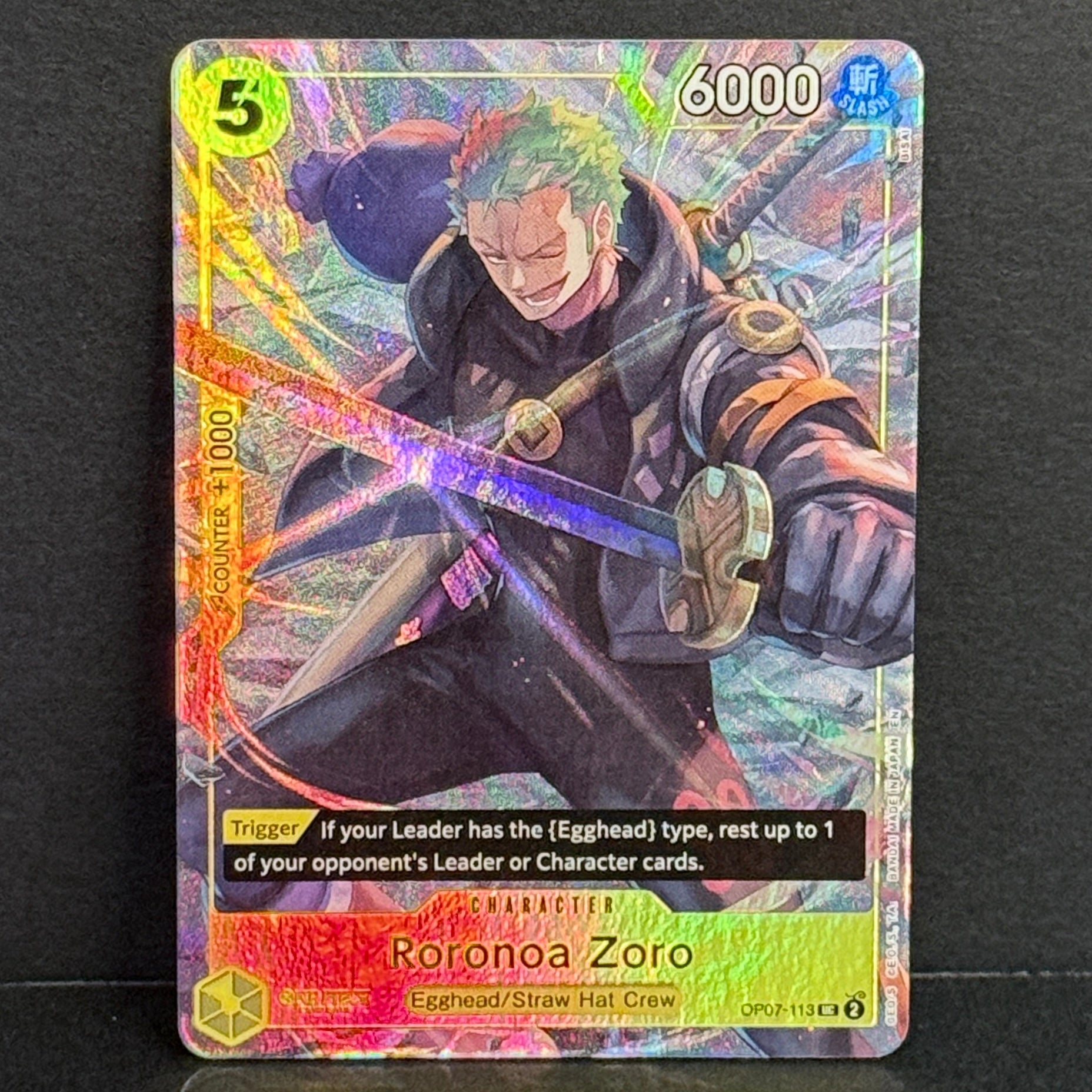 One Piece TCG Illustration Box Vol.3 OP07-113 Roronoa Zoro UC