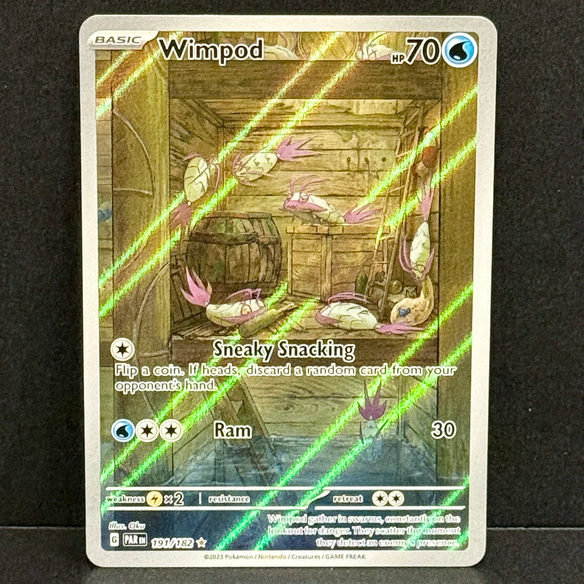 2023 Pokemon Paradox Rift 191/182 Wimpod Illustration Rare