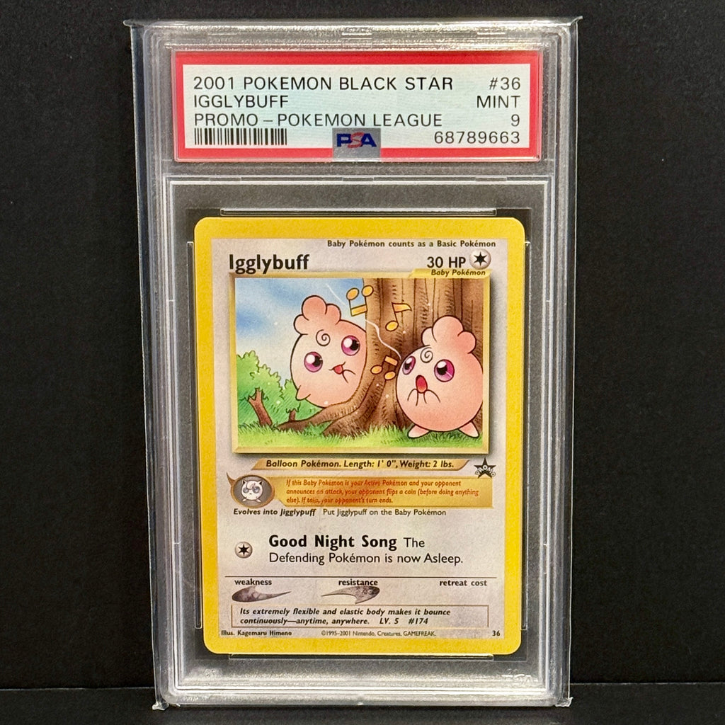 2001 Pokemon WoTC Promo 36/53 Igglybuff Promo PSA 9