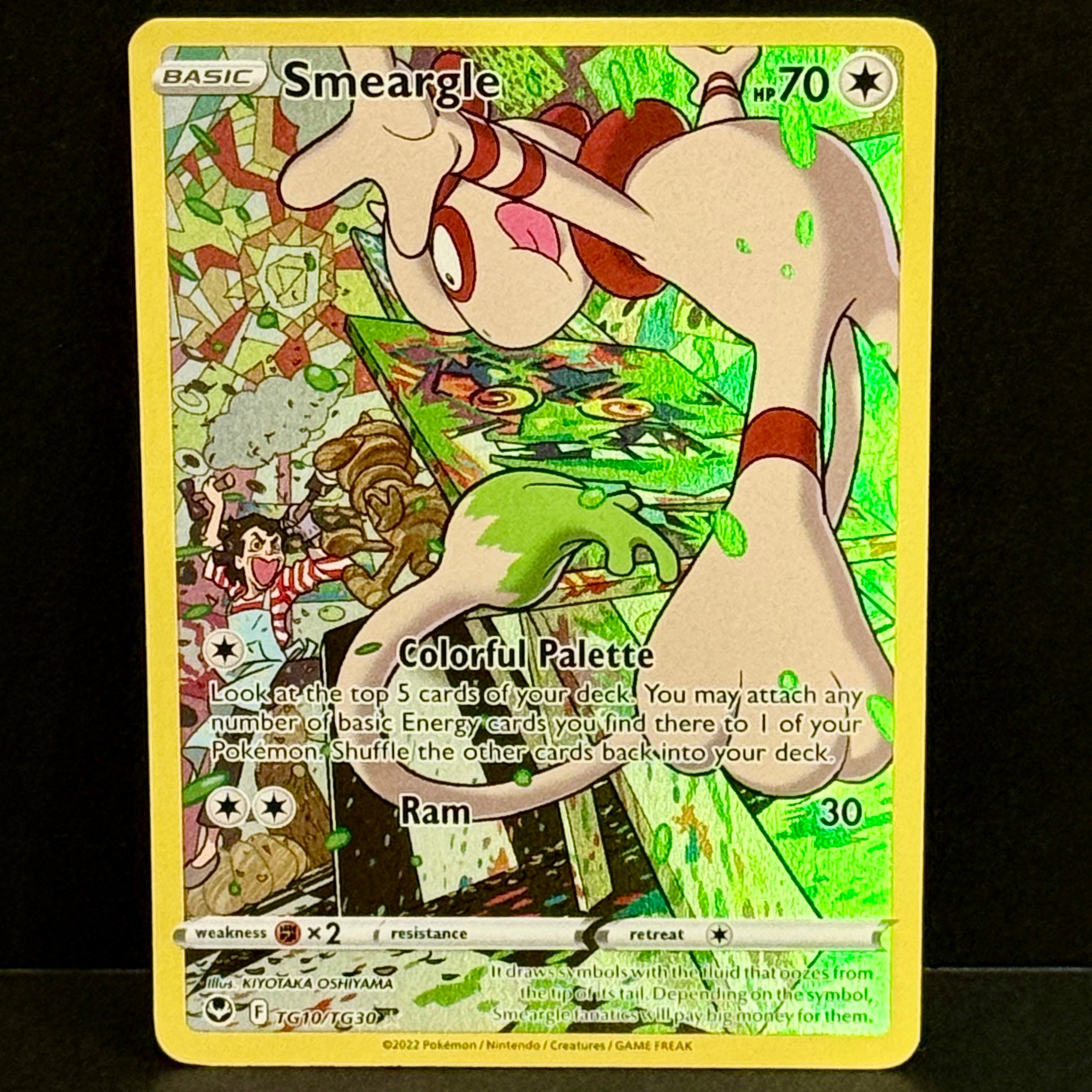2022 Pokemon Silver Tempest Trainer Gallery TG10/TG30 Smeargle Ultra Rare