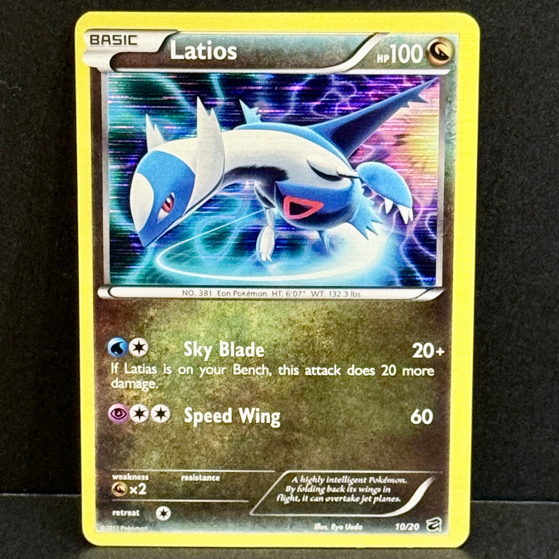2012 Pokemon Dragon Vault 10/20 Latios Holo Rare