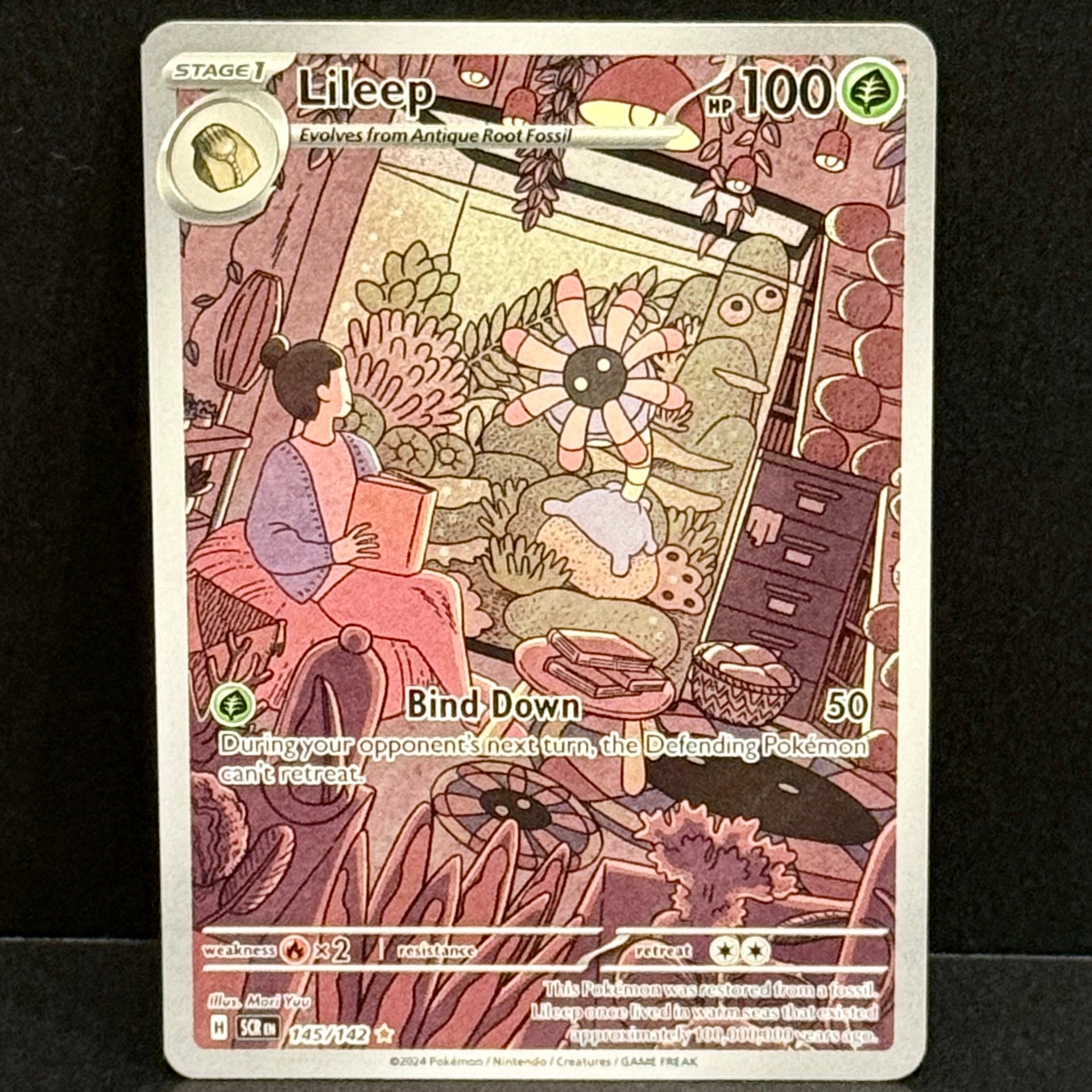2024 Pokemon Stellar Crown 145/142 Lileep Illustration Rare