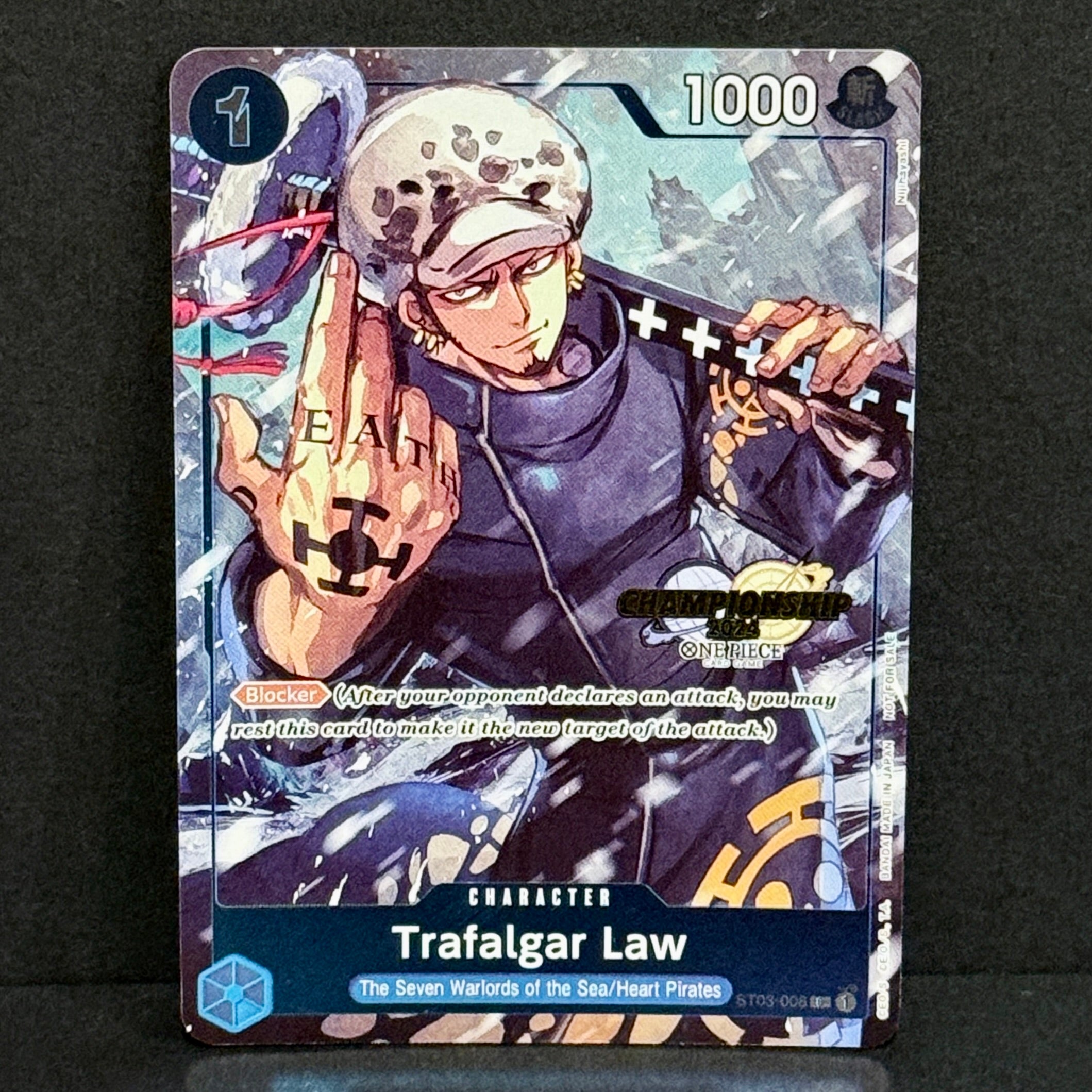 One Piece TCG Championship 2024 ST03-008 Trafalgar Law Promo