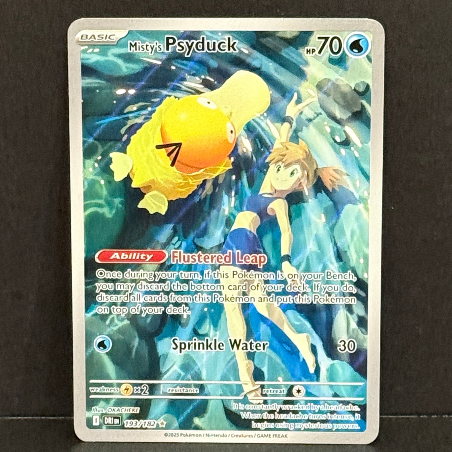 2025 Pokemon Destined Rivals 193/182 Misty's Psyduck Illustration Rare