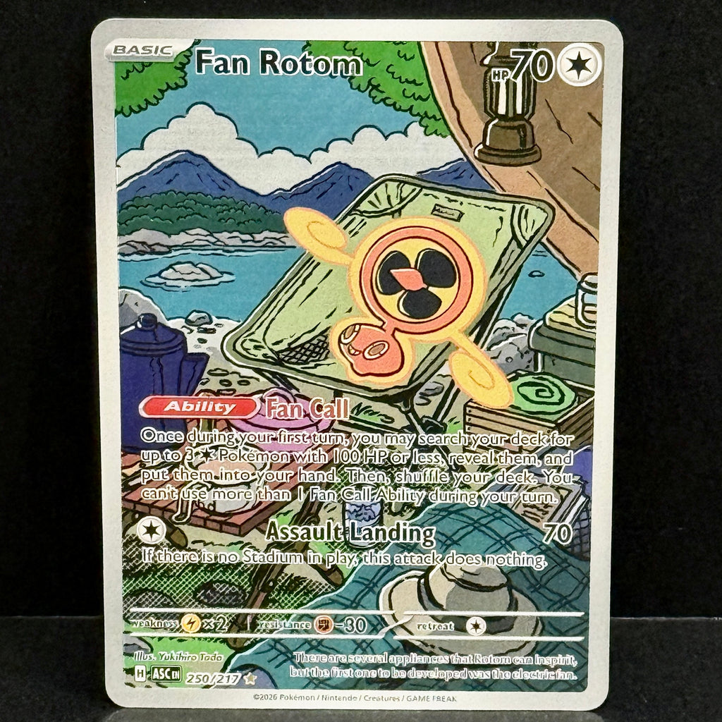 2026 Pokemon Ascended Heroes 250/217 Fan Rotom Illustration Rare