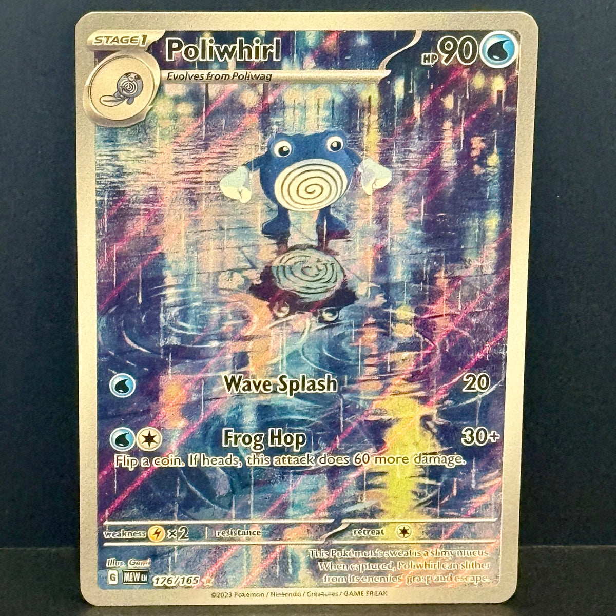 2023 Pokemon Scarlet & Violet 151 176/165 Poliwhirl Illustration Rare