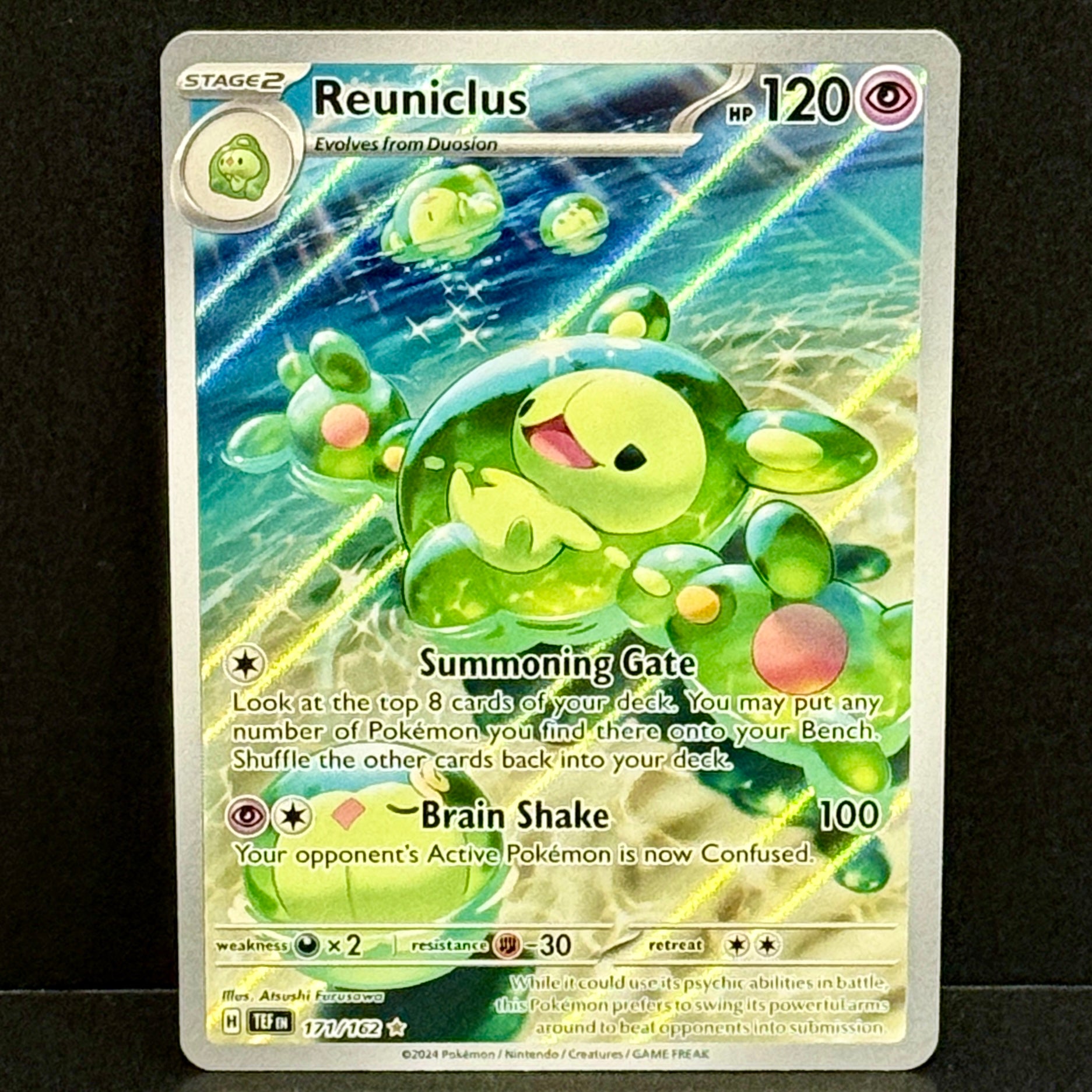 2024 Pokemon Temporal Forces 171/162 Reuniclus Illustration Rare