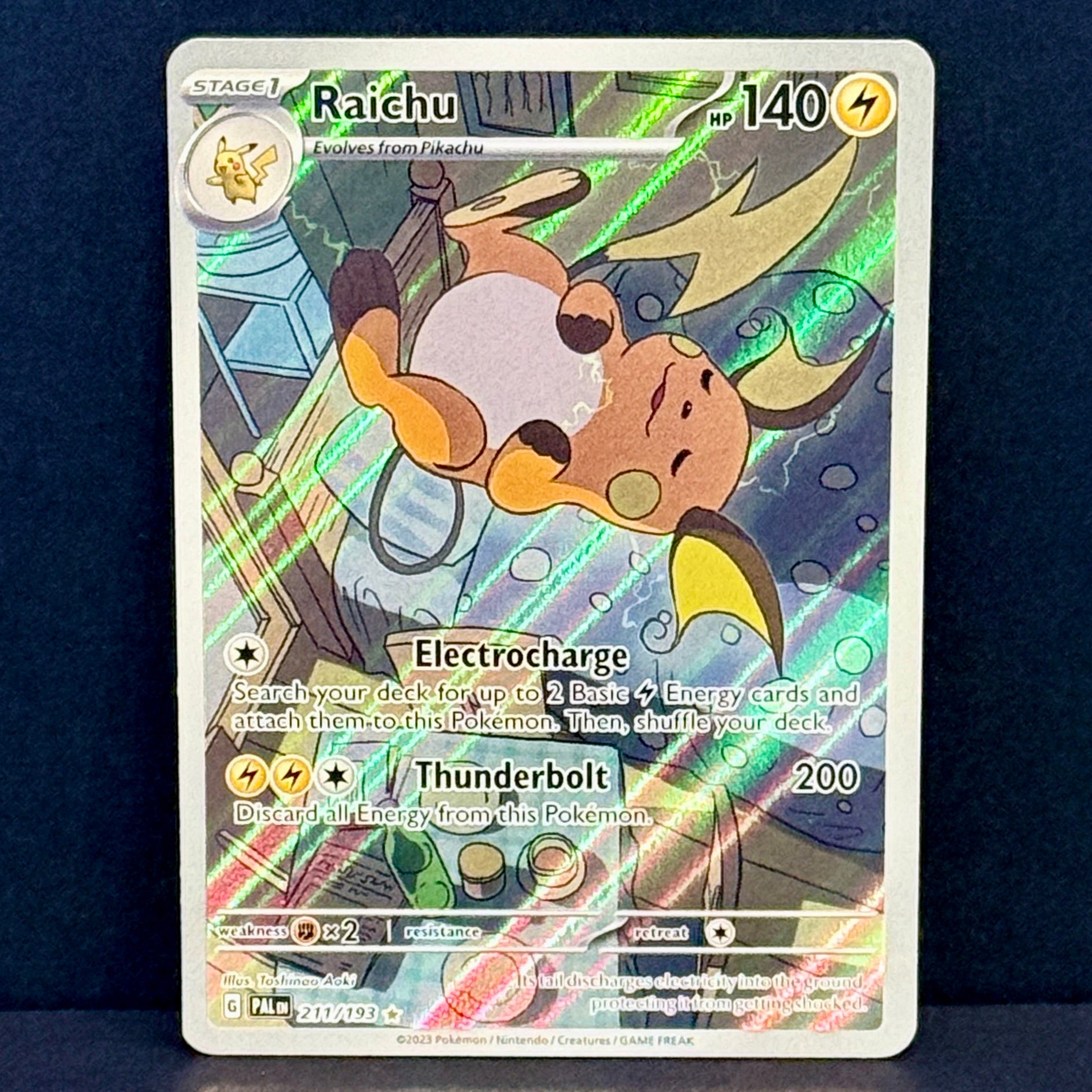2023 Pokemon Paldea Evolved 211/193 Raichu Illustration Rare