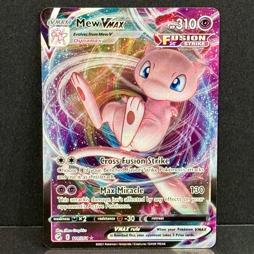 2021 Pokemon Fusion Strike 114/264 Mew VMAX Ultra Rare