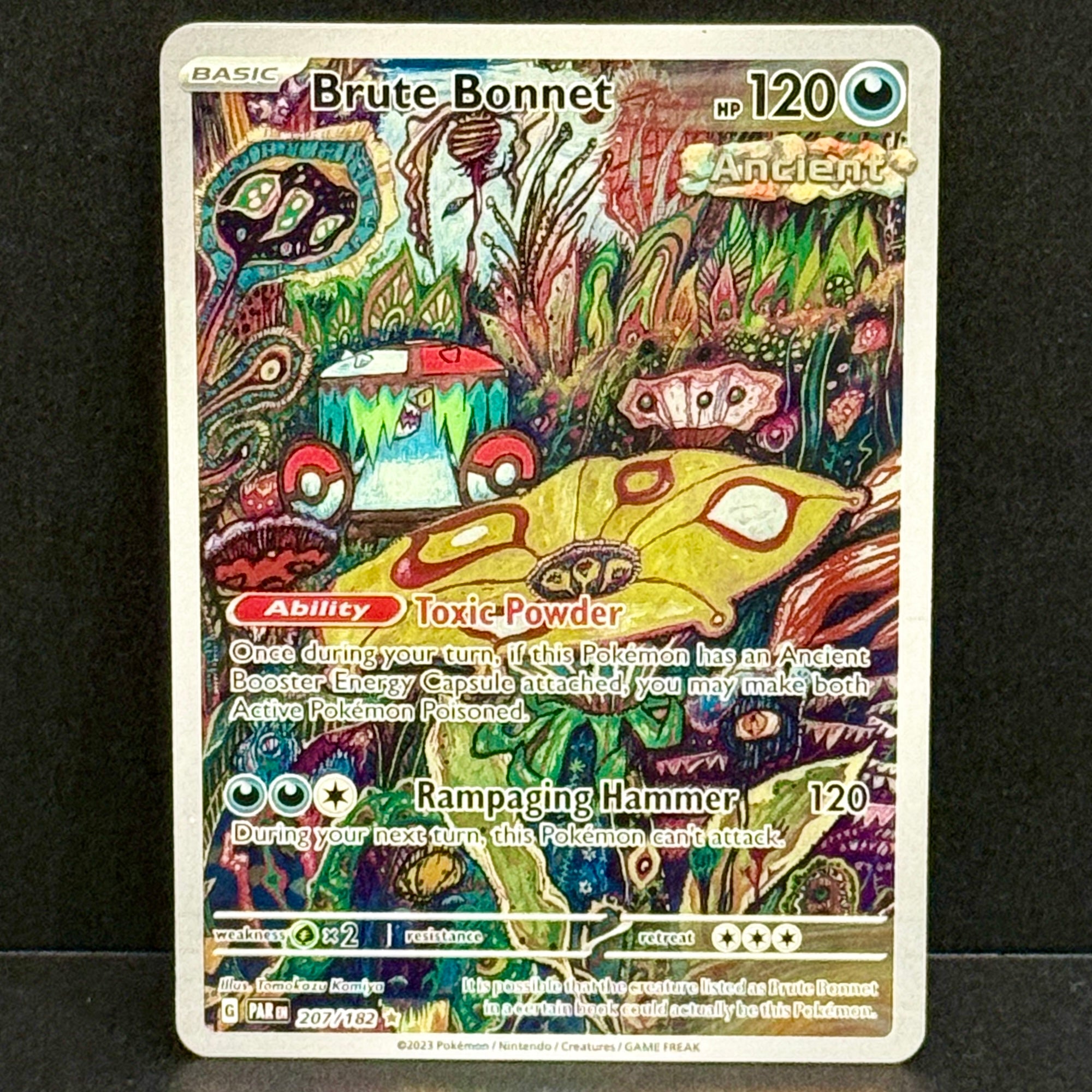 2023 Pokemon Paradox Rift 207/182 Brute Bonnet Illustration Rare