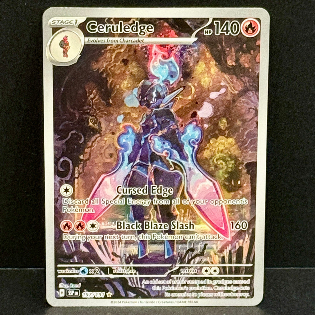 2024 Pokemon Surging Sparks 197/191 Ceruledge Illustration Rare