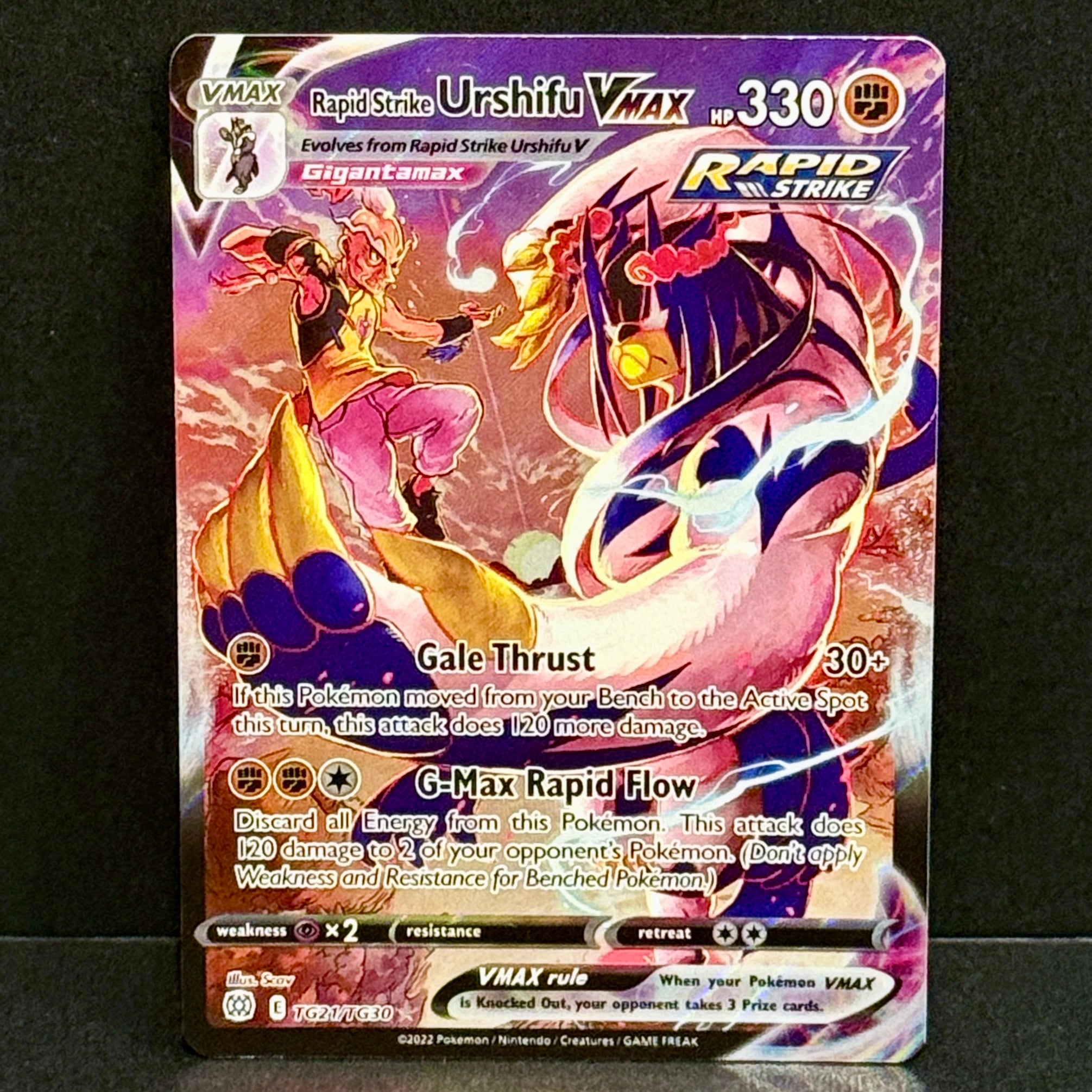 2022 Pokemon Brilliant Stars Trainer Gallery TG21/TG30 Rapid Strike Urshifu VMAX Ultra Rare