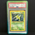 1999 Pokemon Jungle 10/64 Scyther (No Symbol) Rare PSA 8