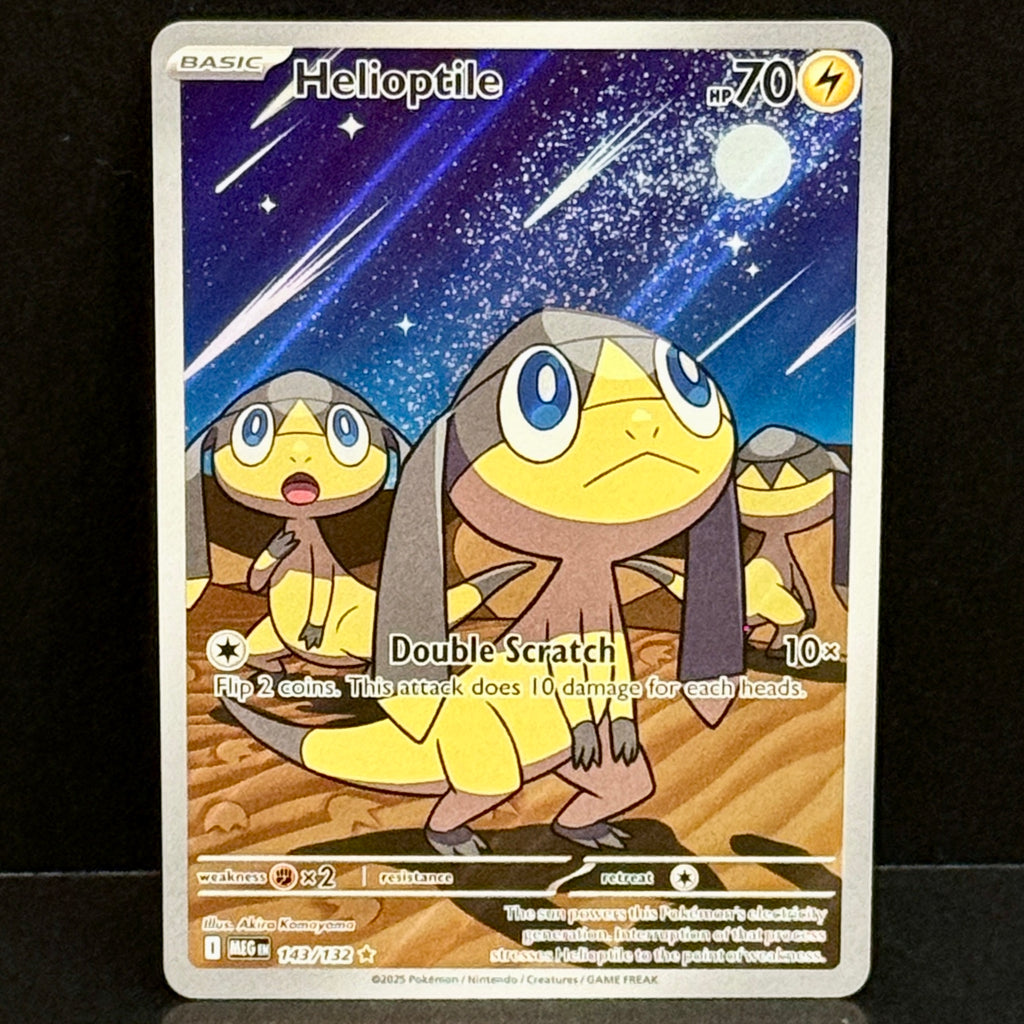 2025 Pokemon Mega Evolution 143/132 Helioptile Illustration Rare