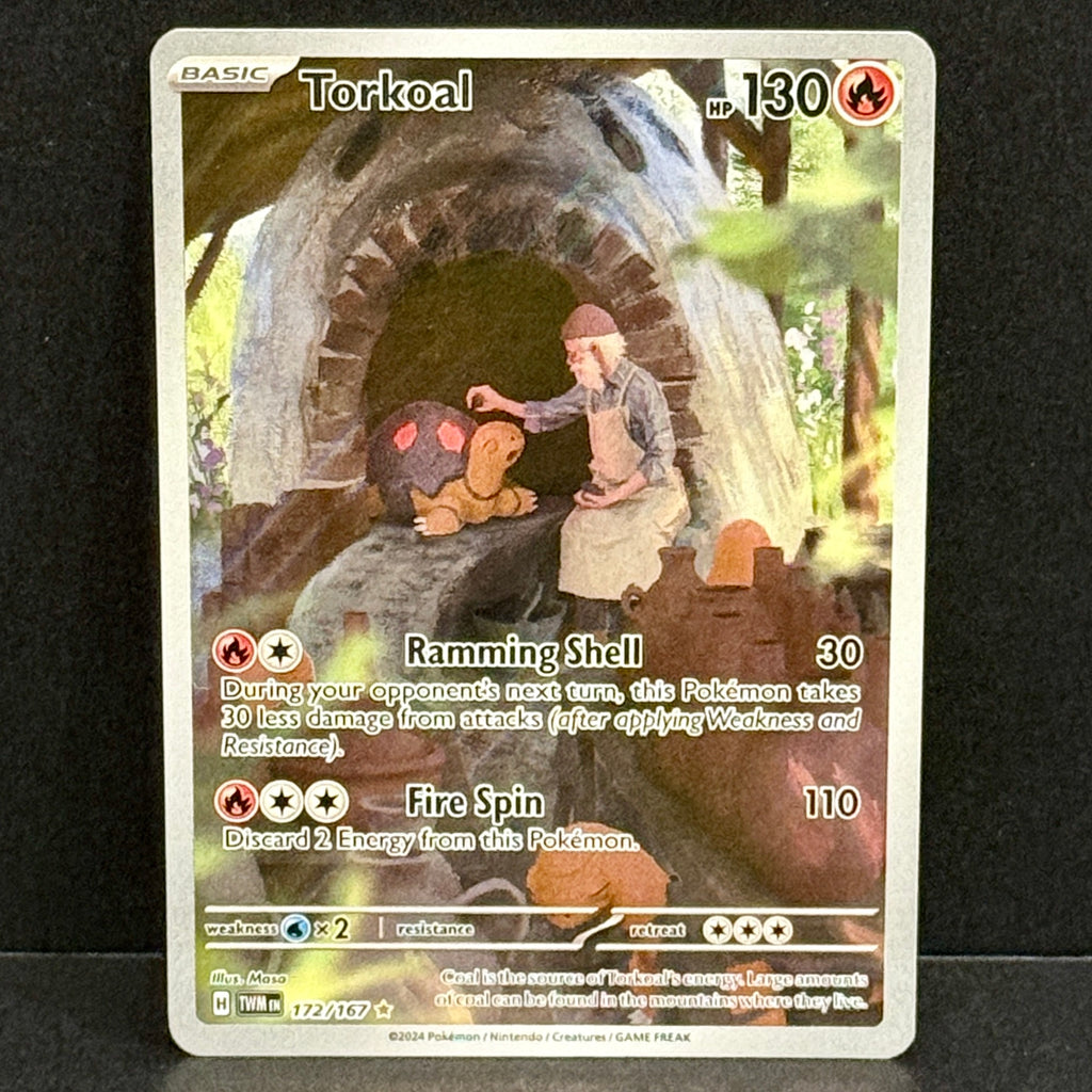 2024 Pokemon Twilight Masquerade 172/167 Torkoal Illustration Rare