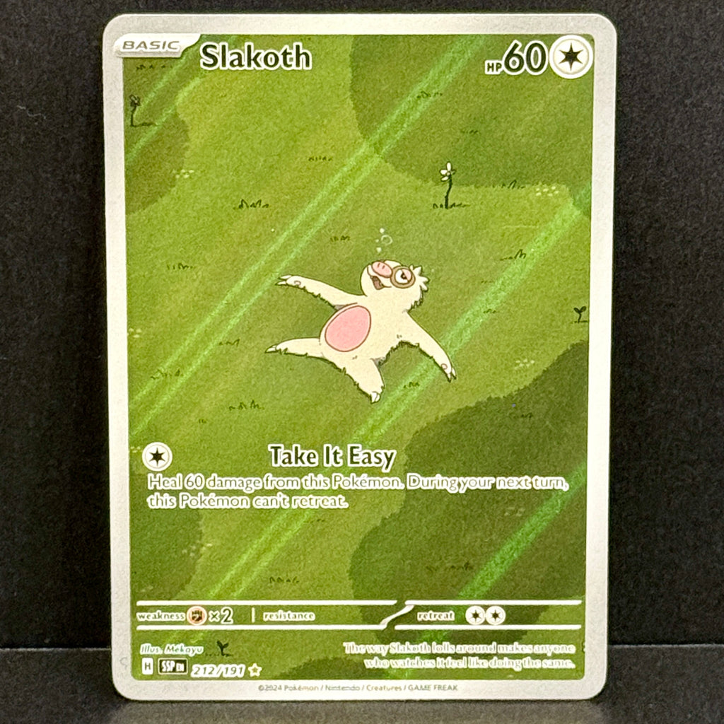 2024 Pokemon Surging Sparks 212/191 Slakoth Illustration Rare