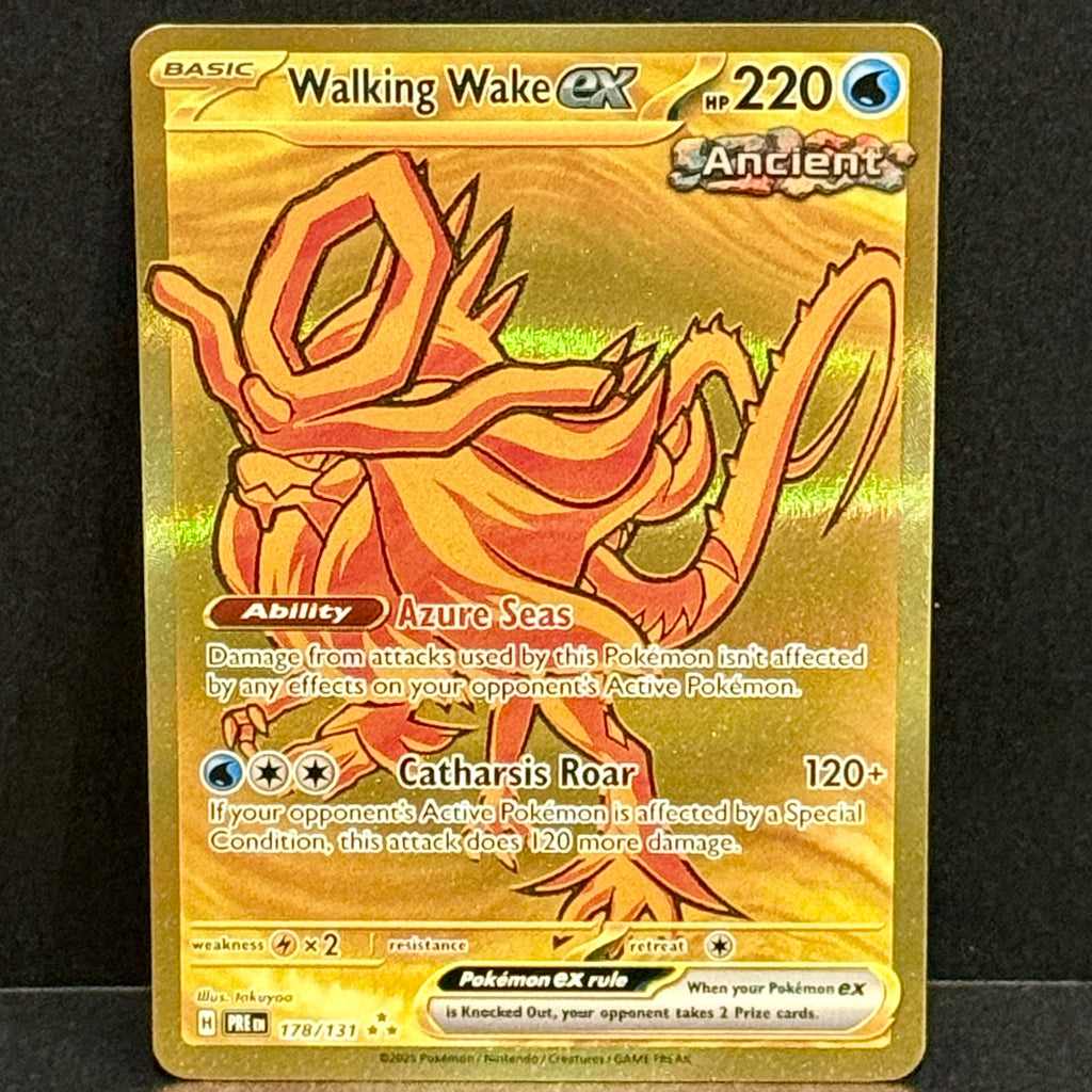 2025 Pokemon Prismatic Evolutions 178/131 Walking Wake EX Hyper Rare