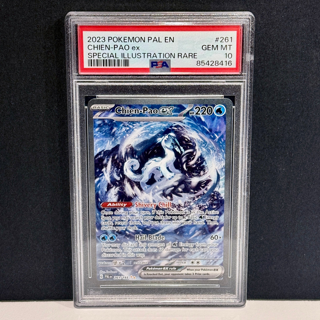2023 Pokemon Paldea Evolved 261/193 Chien-Pao EX Special Illustration Rare PSA 10