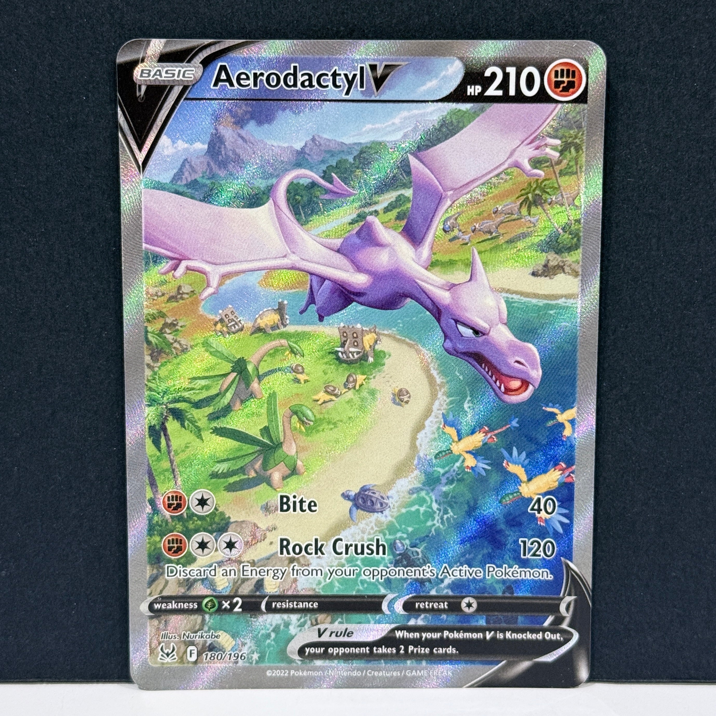 2022 Pokemon Lost Origin 280/196 Aerodactyl V Secret Rare