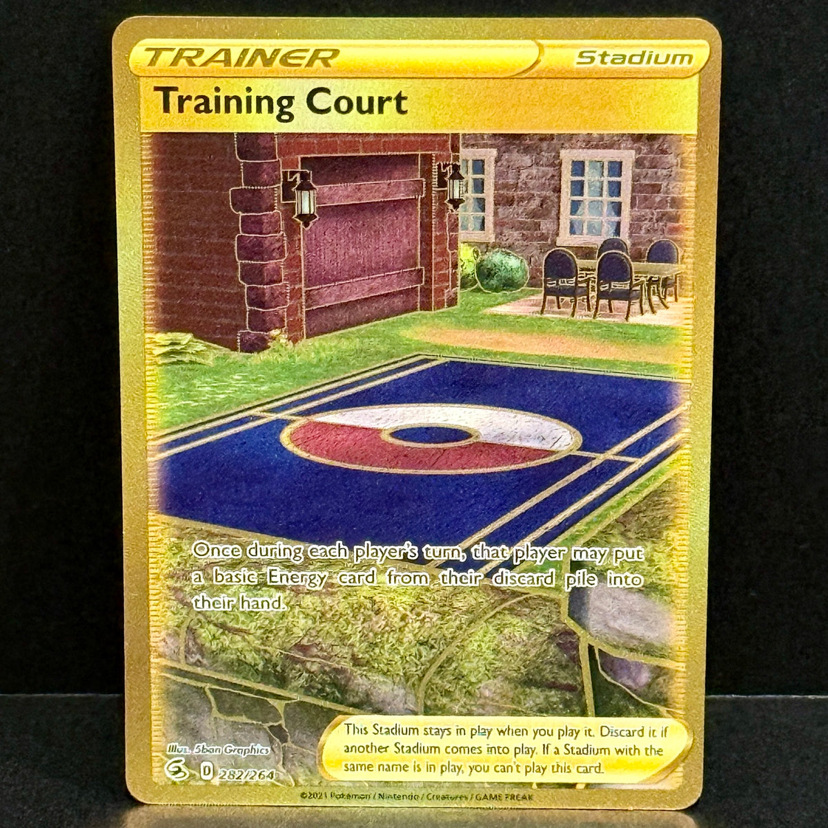 2021 Pokemon Fusion Strike 282/264 Training Court Secret Rare