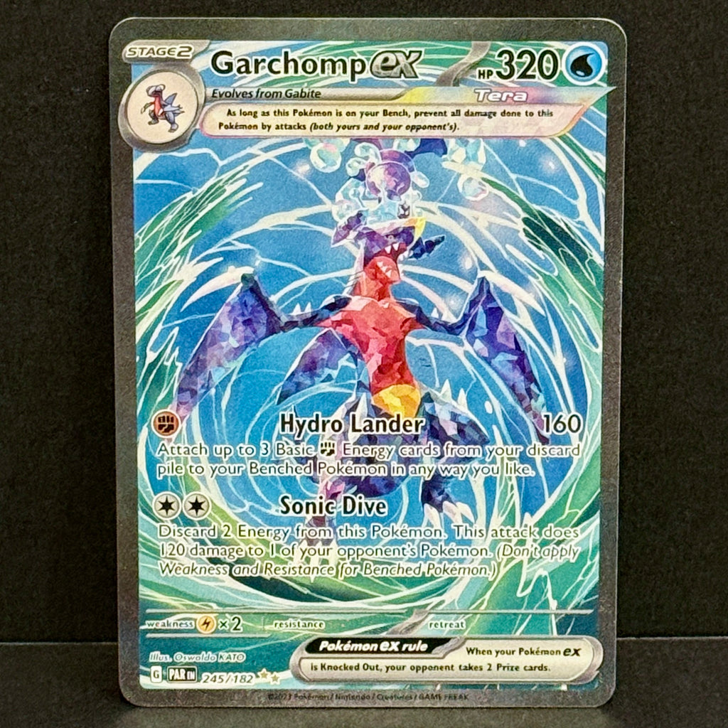 2023 Pokemon Paradox Rift 245/182 Garchomp EX Special Illustration Rare