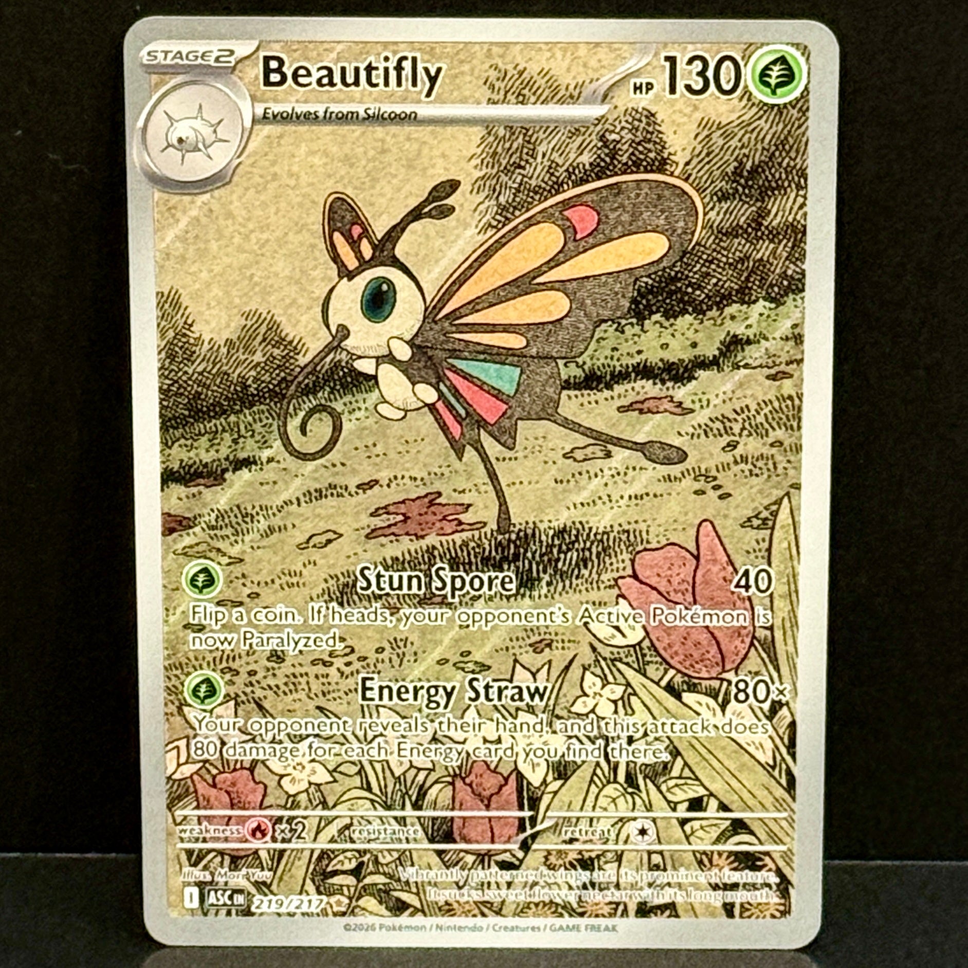 2026 Pokemon Ascended Heroes 219/217 Beautifly Illustration Rare