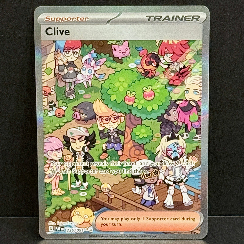 2024 Pokemon Paldean Fates 236/091 Clive Special Illustration Rare