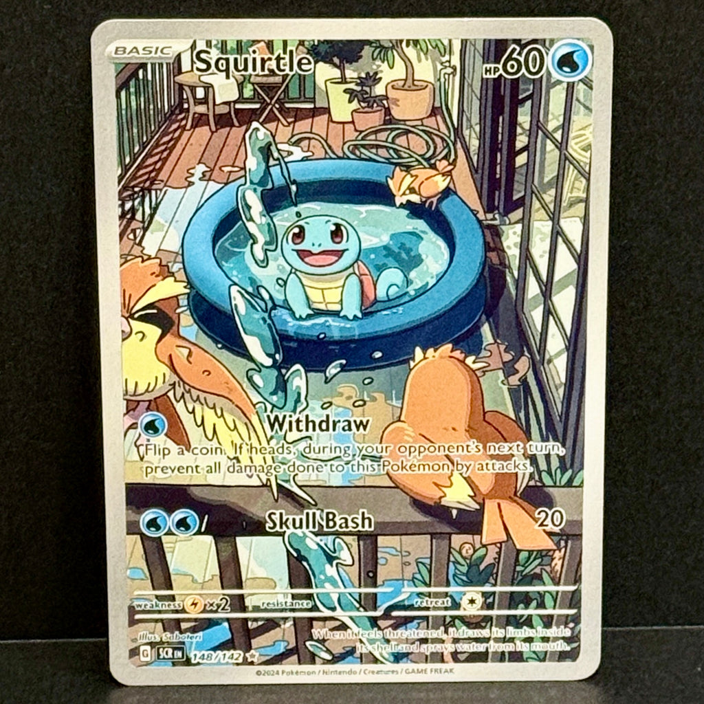 2024 Pokemon Stellar Crown 148/142 Squirtle Illustration Rare