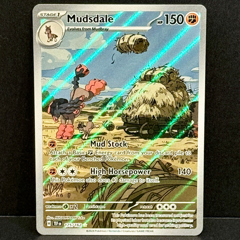 2024 Pokemon Temporal Forces 175/162 Mudsdale Illustration Rare