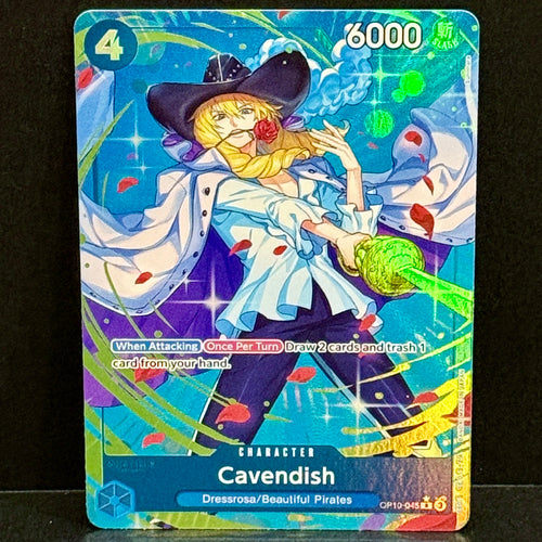 2025 One Piece OP-10 045 Cavendish Character Rare Parallel