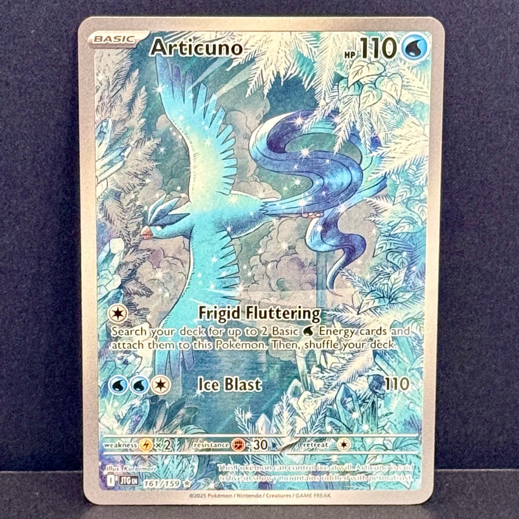 2025 Pokemon Journey Together 161/159 Articuno Illustration Rare