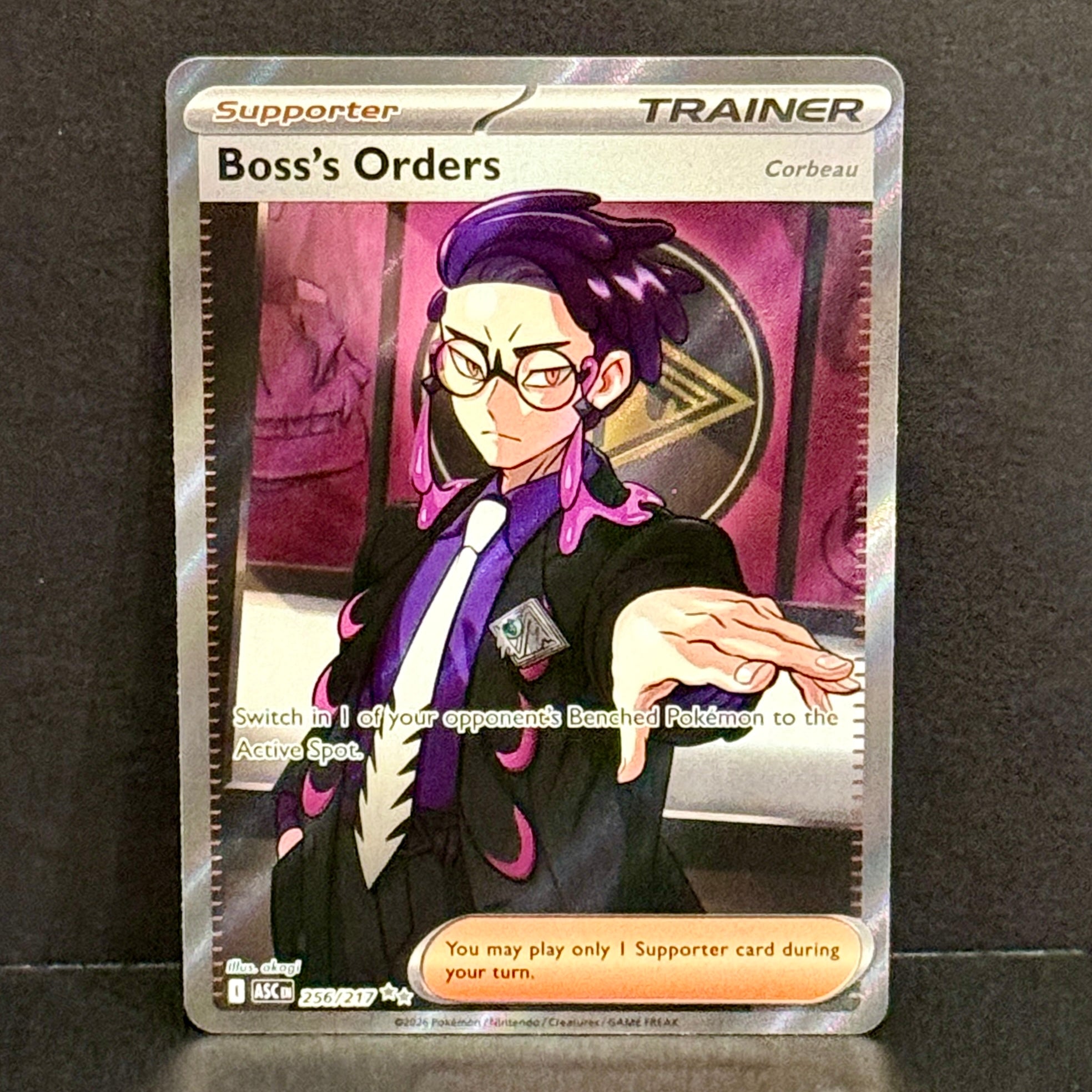 2026 Pokemon Ascended Heroes 256/217 Boss's Orders Ultra Rare