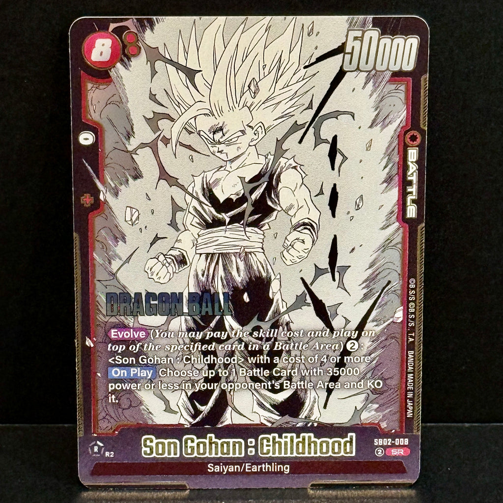 2025 Dragon Ball Manga Booster 02 SB02-008 Son Gohan : Childhood Super Rare