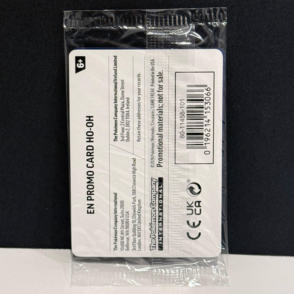2026 Pokemon EB Games Stamped Promo 010/086 Ho-oh Promo SEALED